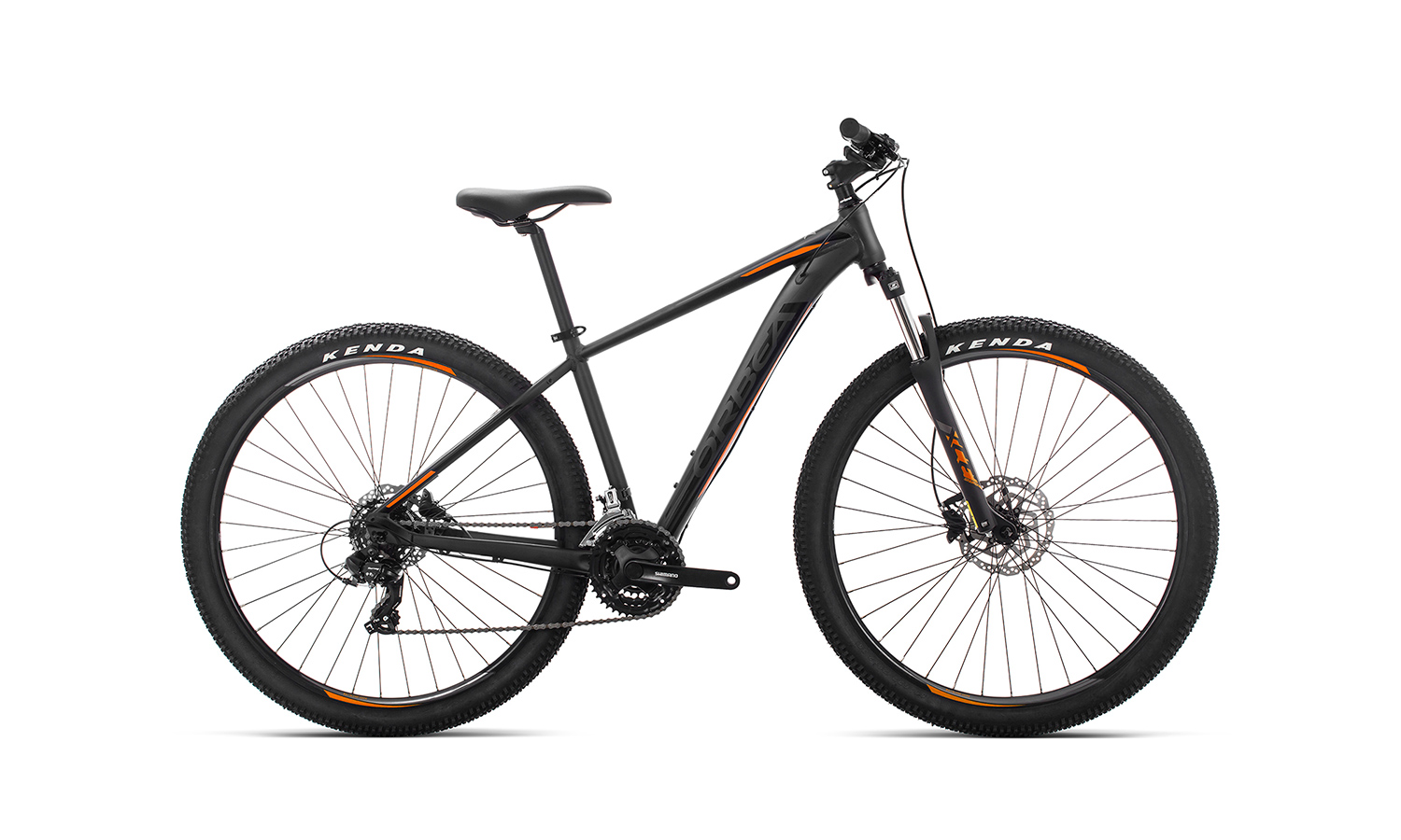 Фотографія Велосипед Orbea MX 27 60 (2019) 2019 Чорно-жовтогарячий 
